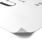 Je bent een unieke Floral Slogan Poster (Hoek)