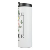 Je bent een unieke Floral Slogan Thermosbeker (Geroteerd rechts)