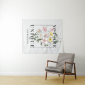 Je bent een unieke Floral Slogan Wandkleed (In Situ (horizontaal))