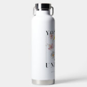 Je bent een unieke Floral Slogan Waterfles (Voorkant)