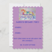 Je bent een unieke Unicorn! Birthday Uitnodiging (Voorkant)