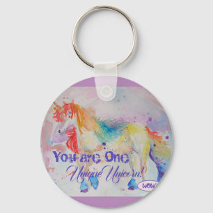 Je bent een unieke Unicorn! Briefkaart dames Girls Sleutelhanger