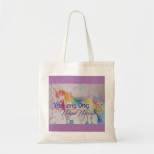 Je bent een unieke Unicorn! Girls Pink Unicorns Tote Bag