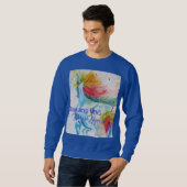 Je bent een unieke Unicorn! RegenboogWaterverf Trui (Voorkant volledig)