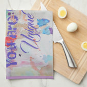 Je bent een unieke Unicorn. Theedoek (Quarter Fold)