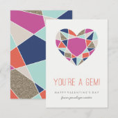 Je bent een Valentijn van Gem Classroom - Cobalt Kaart (Voorkant / Achterkant)