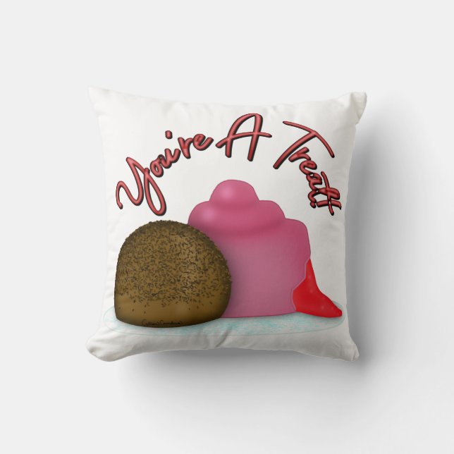 Je bent een Valentijnsdag met een Treat gevulde aa Kussen (Voorkant)