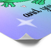 Je bent een valide Happy Cute Supportive Rainbow K Poster (Hoek)