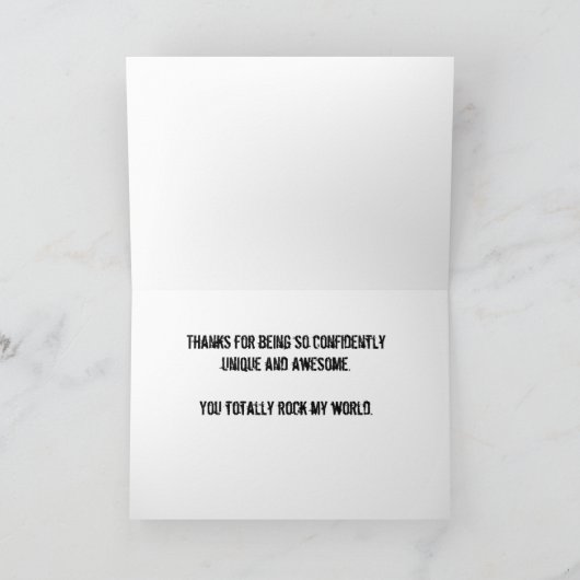 Je bent een van een soort - alledaagse kaart (Binnen)