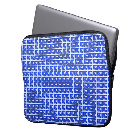 Je bent een van een soort blauwe Electronics Bag Laptop Sleeve (Voorkant Links)