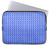 Je bent een van een soort blauwe Electronics Bag Laptop Sleeve (Voorkant)