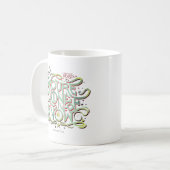 Je bent een van ons nu groene grafische koffiemok (Voorkant links)