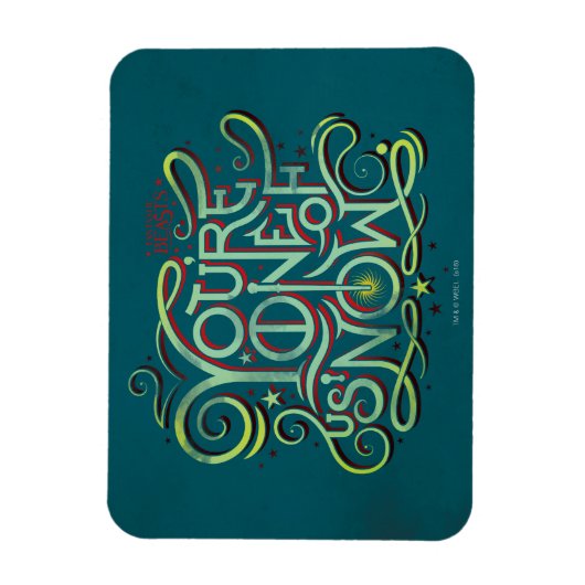 Je bent een van ons nu groene grafische magneet (Verticaal)