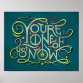 Je bent een van ons nu groene grafische poster (Voorkant)