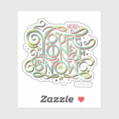 Je bent een van ons nu groene grafische sticker (Vel)