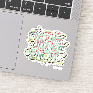 Je bent een van ons nu groene grafische sticker