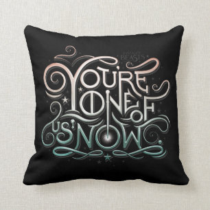 Je bent een van ons nu kleurrijk grafisch kussen