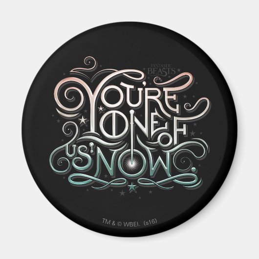 Je bent een van ons nu kleurrijk grafisch magneet (Voorkant)