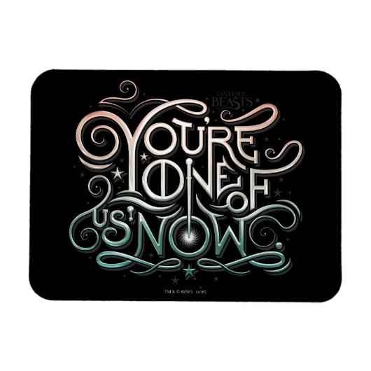 Je bent een van ons nu kleurrijk grafisch magneet (Horizontaal)