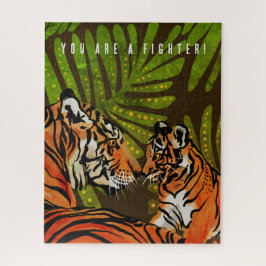 Je bent een vechter, tijgers legpuzzel