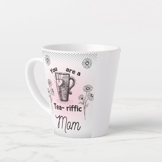 Je bent een verkeersmoeder latte mok (Linkerhoek)