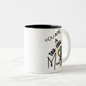 Je bent een verkeersmoeder tweekleurige koffiemok (Voorkant rechts)