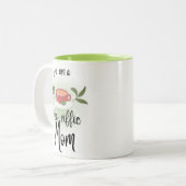 Je bent een verkeersmoeder tweekleurige koffiemok (Voorkant links)