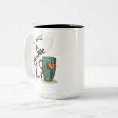 Je bent een verkeersmoeder tweekleurige koffiemok (Voorkant links)