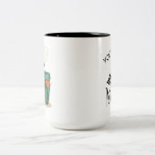 Je bent een verkeersmoeder tweekleurige koffiemok (Center)