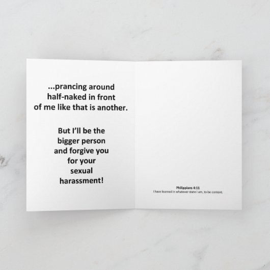 Je bent een verleidster kaart (Binnen)