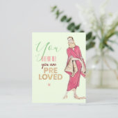 Je bent een voorliefde voor  Mode Briefkaart (Staand voorkant)