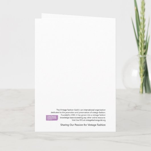 Je bent een voorliefde voor  Mode Kaart (Achterkant)