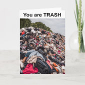 Je bent een vuilnisbak. kaart (Voorkant)