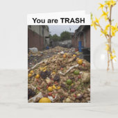 Je bent een vuilnisbak. kaart (Gele Bloem)