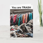 Je bent een vuilnisbak. kaart (Voorkant)
