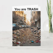 Je bent een vuilnisbak. kaart (Voorkant)