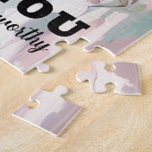 Je bent een waardige Afro-Amerikaanse vrouw Floral Legpuzzel (Zijkant)