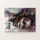 Je bent een waardige Afro-Amerikaanse vrouw Floral Legpuzzel (Horizontaal)