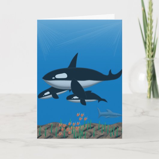 Je bent een walvis van een vader kaart (Voorkant)