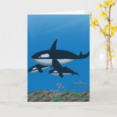 Je bent een walvis van een vader kaart (Gele Bloem)