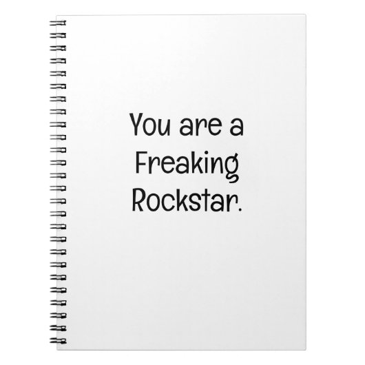 Je bent een ware Rockster Notitieboek (Voorkant)