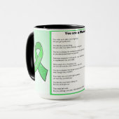 Je bent een Warrior, Lyme Disease Awareness Mok (Voorkant links)