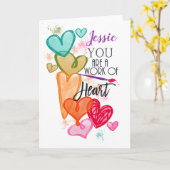 Je bent een Werk van het Hart-valentijnskaart Kaart (Gele Bloem)