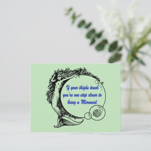 Je bent een Zeemeermin Briefkaart (Staand voorkant)