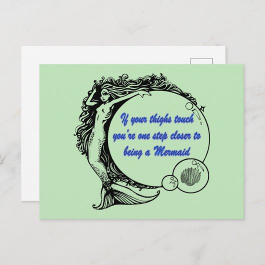 Je bent een Zeemeermin Briefkaart (Voorkant / Achterkant)