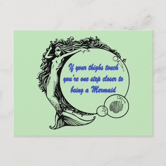 Je bent een Zeemeermin Briefkaart (Voorkant)