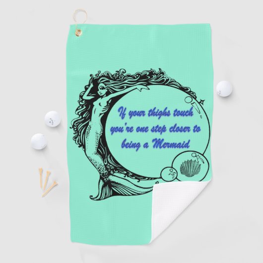 Je bent een Zeemeermin Golfhanddoek (Insitu)