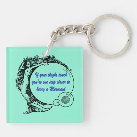 Je bent een Zeemeermin Sleutelhanger (Achterkant)