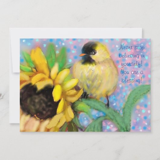 "Je bent een zegen!" Aanmoediging van Kaart (Voorkant)