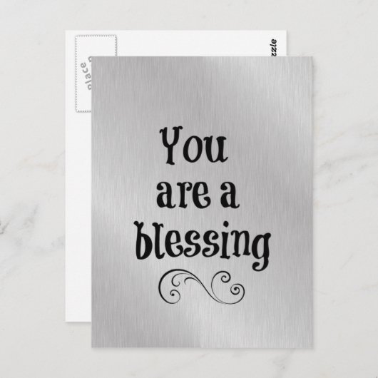 Je bent een zegen briefkaart (Voorkant / Achterkant)